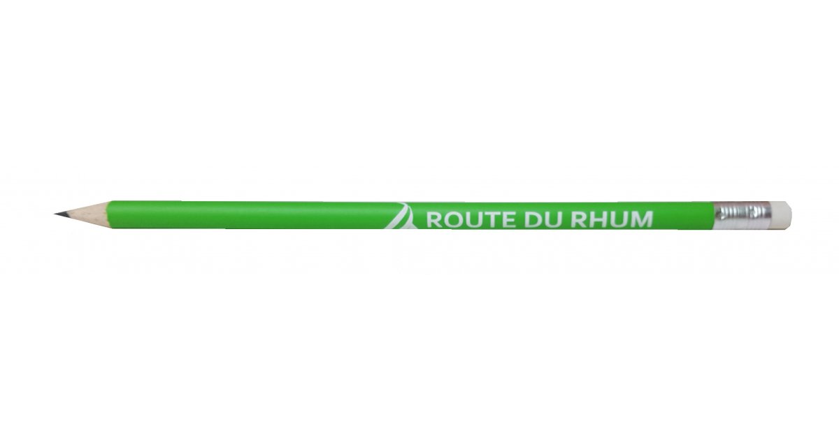 Crayon de papier vert avec gomme Route du Rhum - Destination Guadeloupe 