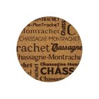 1 dessous de verre en  liège "Chassagne-Montrachet"
