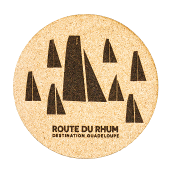 Dessous de verre en liège Voiliers Noir