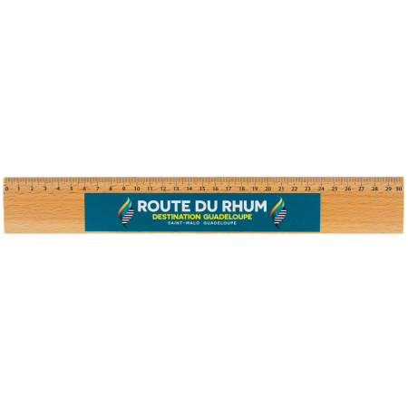 Règle en Bois 30 cm vert